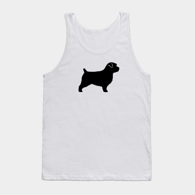 Norfolk Terrier Silhouette Tank Top by Coffee Squirrel